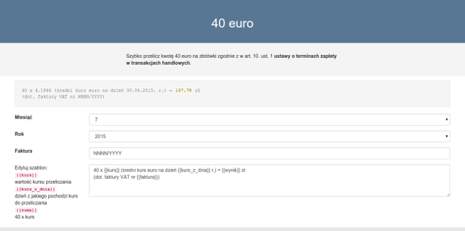 40 euro dla prawnikow pl